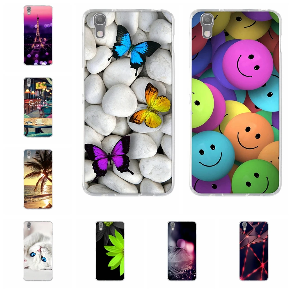 

TPU Case For Alcatel Idol 4 OT6055 5.2 inch Soft Silicon Back Cover Protection Print Pattern Cases Colorful Cartoon Shells Cover