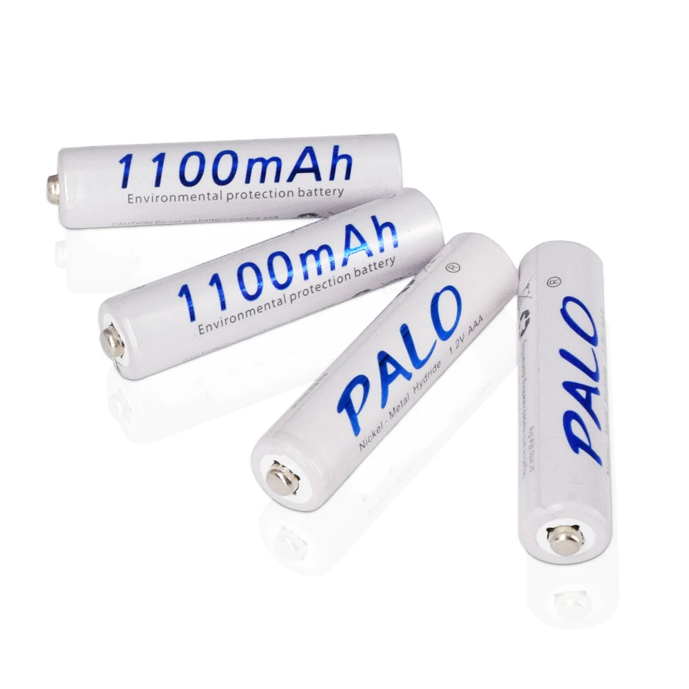 PALO 4 шт 1,2 V 3000mAh AA Ni-MH батареи+ 4 шт 1100mAh AAA батареи Ni-MH AA/AAA 1,2 V перезаряжаемые батареи