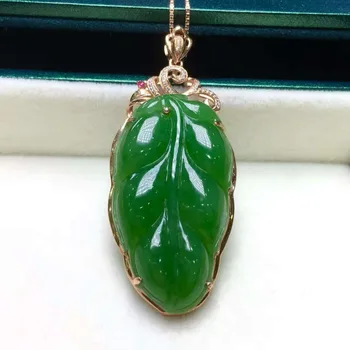 

The new struck the 18k gold inlay and Tian Biyu water droplets pendant, simple atmosphere, fashion and exquisite