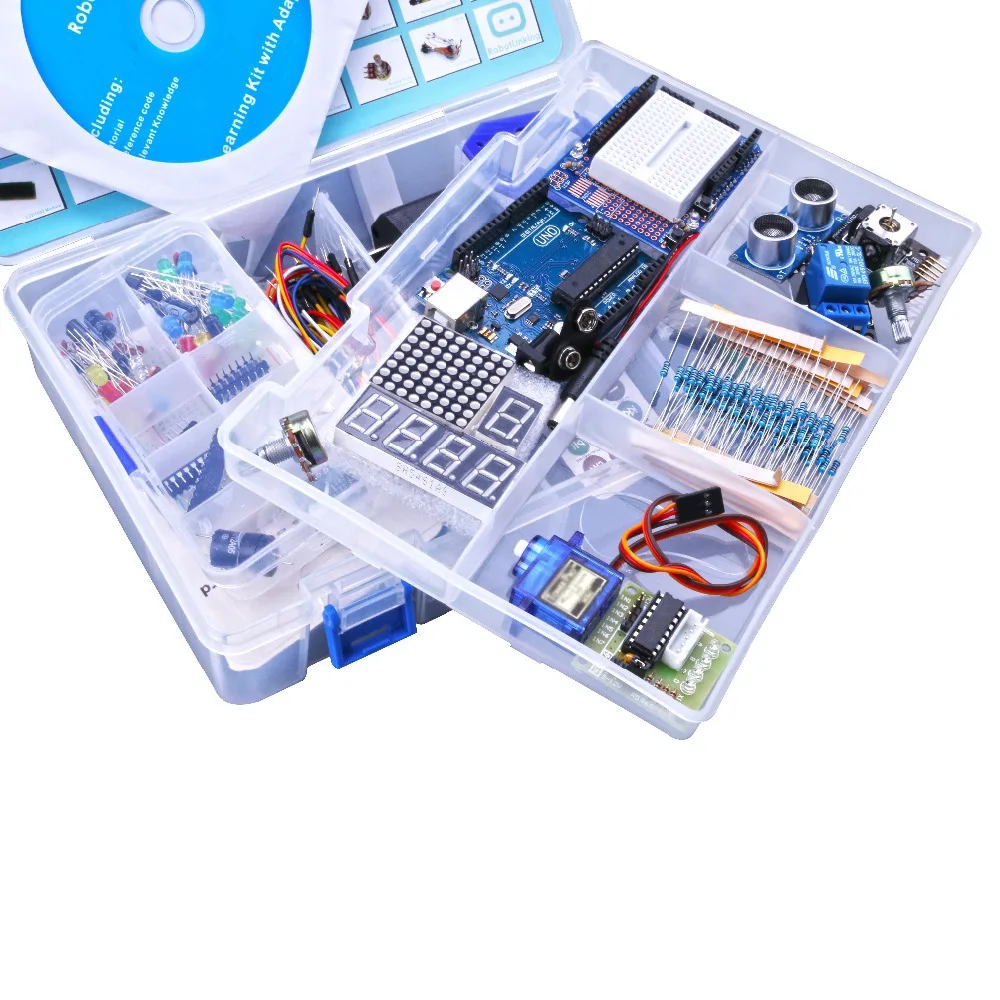 Ultimate Starter Kit Including Ultrasonic Sensor UNO R3 LCD1602 Screen For Arduino Mega2560 UNO Nano With