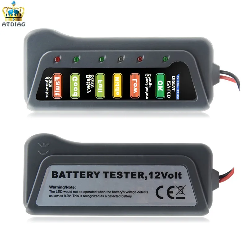 Car Battery Monitor With 3 Led