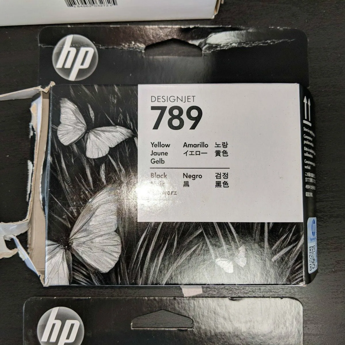 

Original and Unused CH612A Black and Yellow Printhead for HP 789 Designjet L25500 Series, Designjet L26500