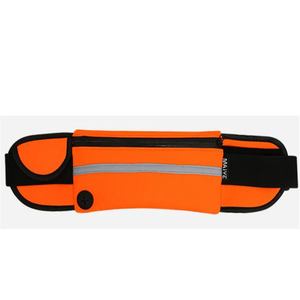 Водонепроницаемая Беговая сумка для телефона, спортивный Чехол, поясные сумки для бега, маленькие поясные сумки для йоги, тренажерного зала, сумки для походов, альпинизма, велосипеда, велосипедная сумка для телефона - Цвет: orange