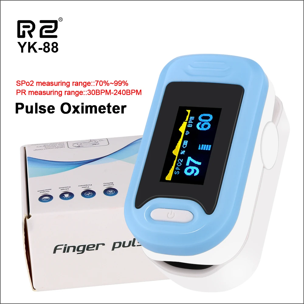 

RZ Blood Pressure Pulse Oximeter Finger Pulsoximeter Wrist Blood Pressure Monitor Finger Heart Rate Digital Pulse Oximeters