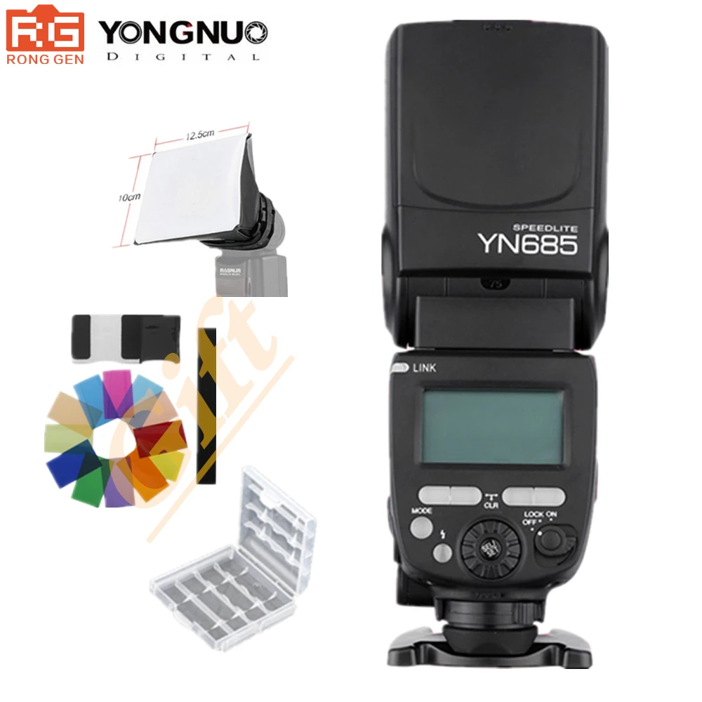 

YONGNUO GN60 YN685 Wireless TTL Flash Speedlite HSS 1/8000 for Canon Nikon support YN560IV YN560-TX RF605 RF603 II YN685C YN685N