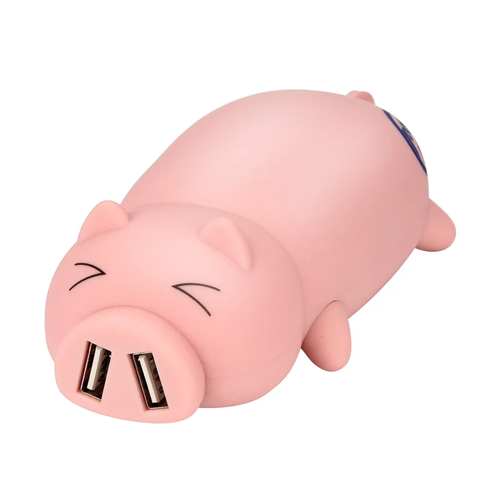 Восхитительный дизайн Piggy, портативный внешний аккумулятор с двумя usb-портами, 10000 мА/ч, портативный внешний аккумулятор, внешний аккумулятор, зарядное устройство, внешний аккумулятор