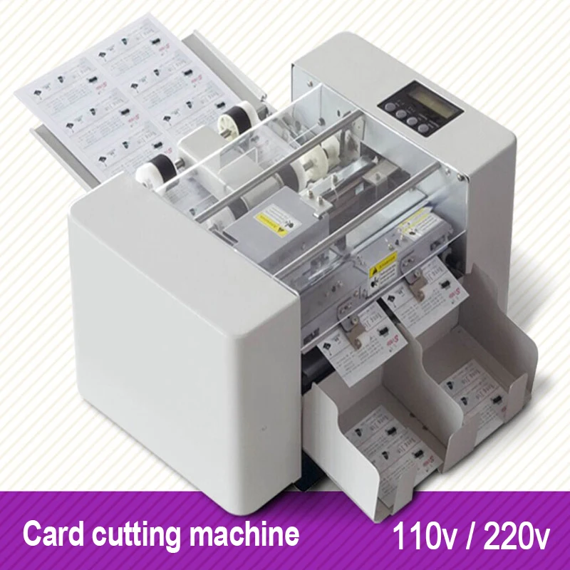 

A4 Size Automatic Business Card cutting machine paper card Cutter Electric Paper Slitting Machine,Paper Trimmer 110V/220V 80W
