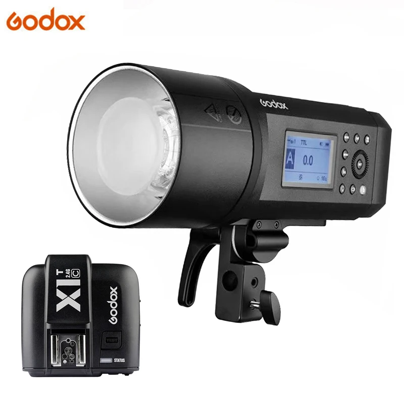 

Godox AD600Pro 600Ws TTL HSS Outdoor Flash Li-on Battery with Built-in Godox 2.4G Wireless X System+X1T-C Trigger For Canon