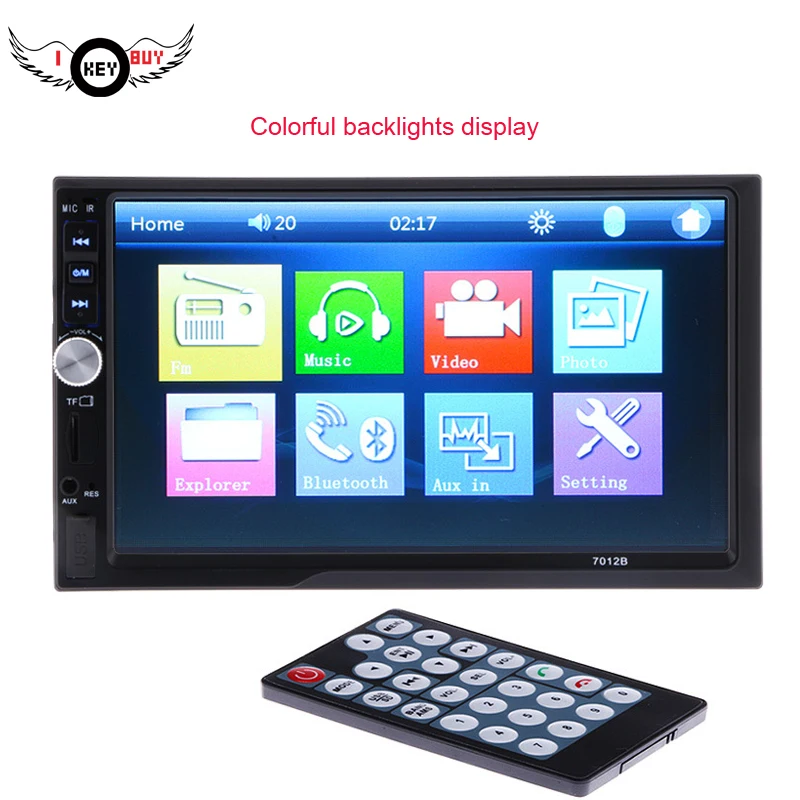 Автомагнитола I Key Buy с сенсорным экраном 7 дюймов поддержкой Bluetooth FM MP5 USB