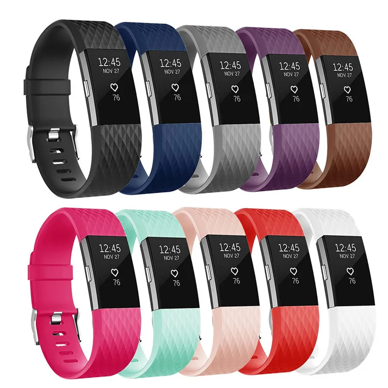 

Soft Adjustable Replacement Bands For Fitbit Charge 2 Pattern TPU Bracelet Smart Wristband Accessories Fitness Watch Bands