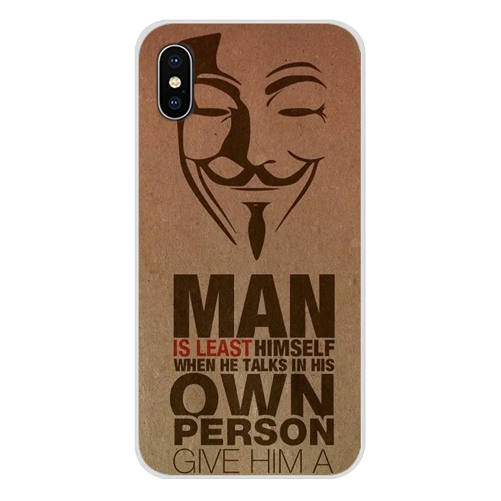 Аксессуары для телефона Чехлы Huawei Mate Honor 4C 5C 5X 6X 7 7A 7C 8 9 10 8C 8X 20 Lite Pro V Vendetta Anonymous