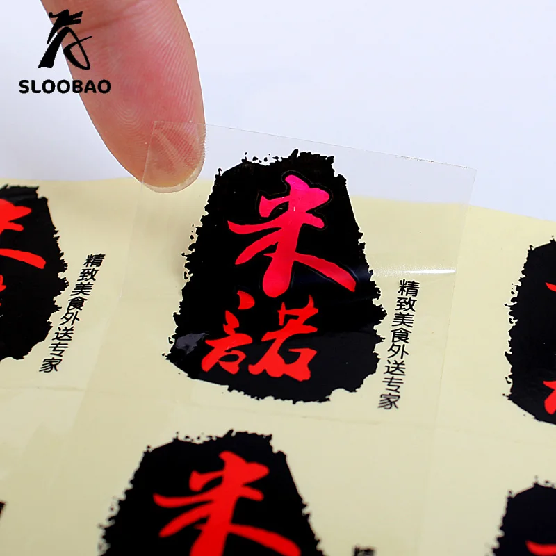 1000pcs Personalized Transparent PVC labels free shipping Custom Adhesive, plastic PVC sticker