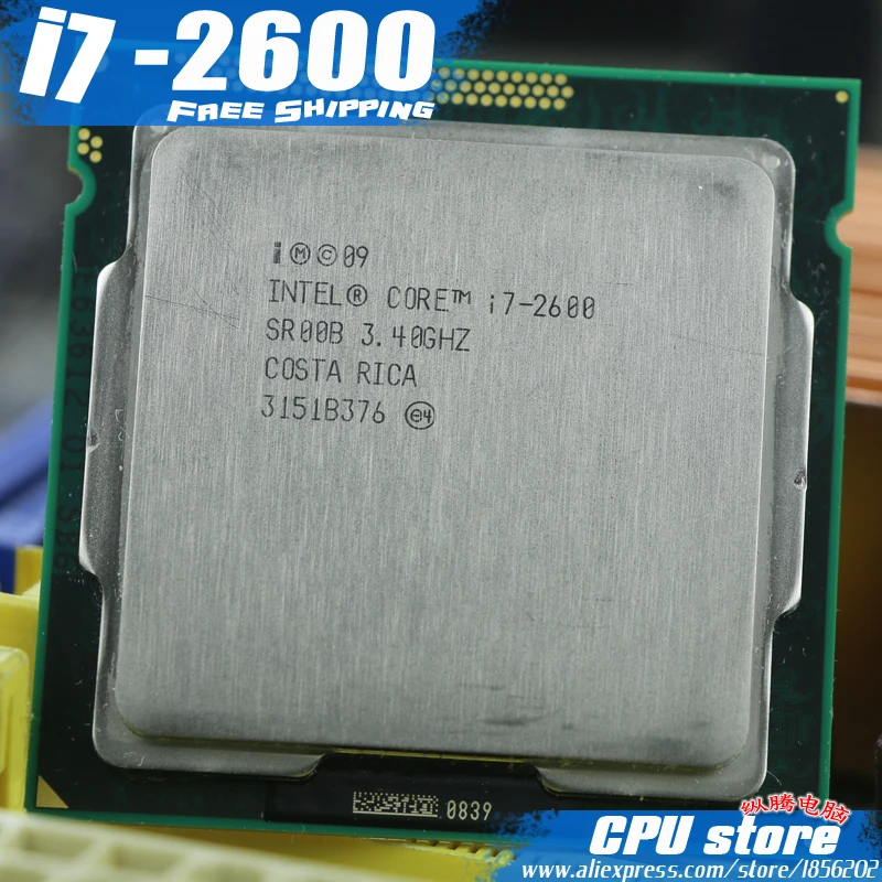 Процессор Intel Core i7-2600 i7 2600 (8 Мб кэш-памяти 3 40 ГГц) шесть ядер ЦП LGA 1155 корректно