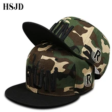 Новинка, бейсбольная кепка с буквенным принтом Snapback, камуфляжная кепка в стиле хип-хоп для мужчин и женщин, уличная, танцевальная, плоская, с вышивкой, Мужская кепка s