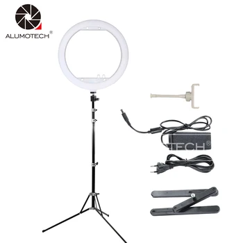 

ALUMOTECH 13" 35W Led Beauty Ring Light Dimming 3200K-7000K+Stand For Video Markup Camera Photography Studio Light