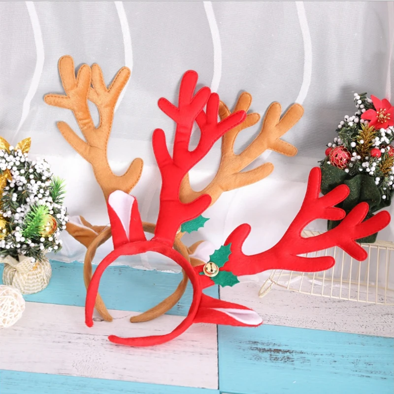 Masquerade Christmas Supplies Antler Decoration Antler Head Buckle Christmas Head Buckle