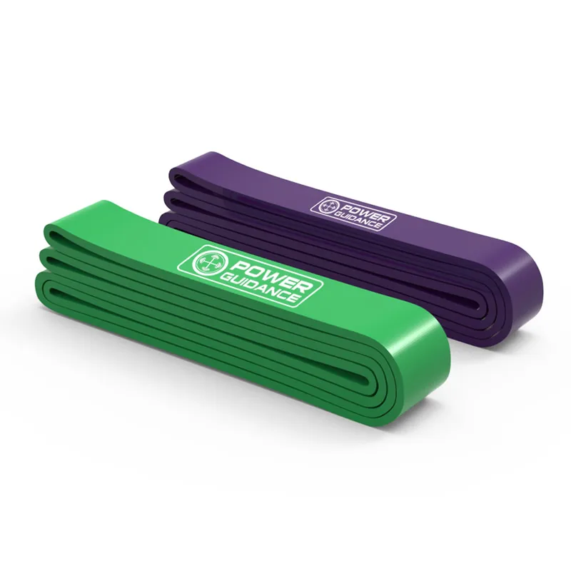 Эспандер с поддержкой подтягивания лент петля ремни для бодибилдинга ног руки Мышцы Сила Фитнес тренажерного зала оборудование 15-175lbs - Цвет: Green Purple