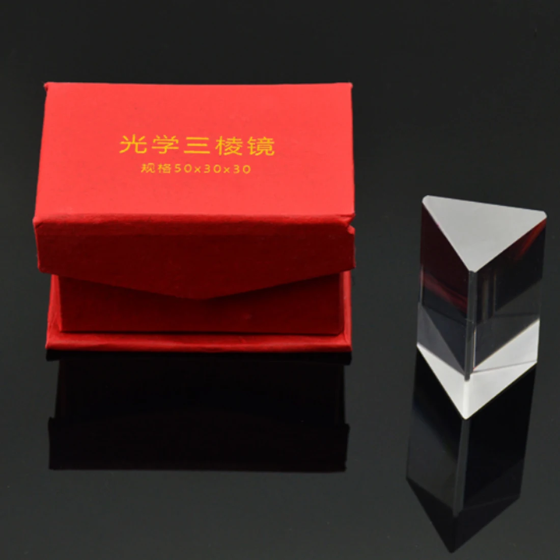 

5CM Triangular Prism Teaching Optical Glass Triple Physics Light Spectrum Best Quality
