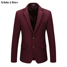 N& B мужской костюм куртки мужские s шерстяное платье пальто Свадебный Мужской пиджак Красный Блейзер приталенный костюм костюмы формальный смокинг Блейзер SR10
