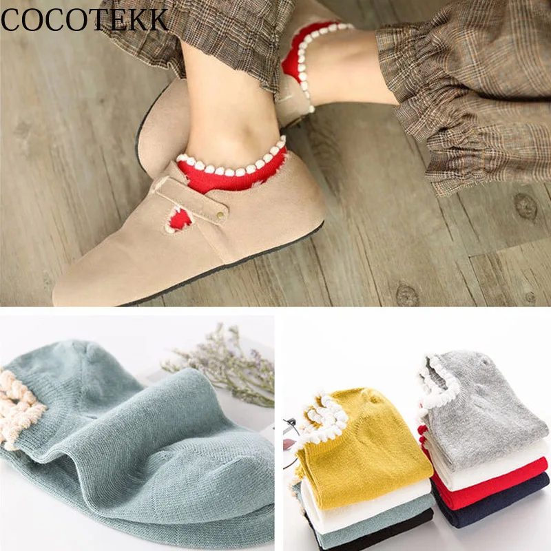Новые летние модные женские носки COCOTEKK из чесаного хлопка классические милые