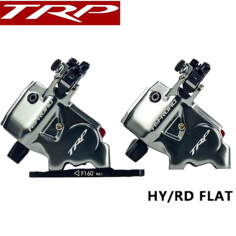

TRP HY/RD Flat Mount Cable Actuated Hydraulic Disc Brake Front 160mm Rear 140mm, w/ or w/o Rotor Road CX Bike caliper calipers
