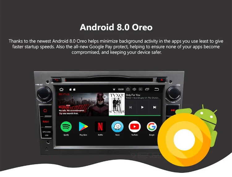 Excellent 7" Android 8.0 Oreo OS Car DVD GPS Radio for Opel/Vauxhall/Holden Antara 2006-2011 & Zafira (B) 2005-2012 & Meriva 2006-2008 2