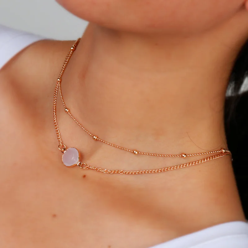 Tenande New Fashion Heart Crystal Necklaces Leaf Moon Tenande New Fashion Heart Crystal Necklaces Leaf Moon