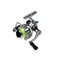 Хорошо! Металлическая Удочка+ спиннинговое колесо портативная карманная мини-рыболовная Комбо Телескопическая рыболовная удочка форма ручки Складная+ коробка