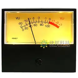 Высокая точность Vu верхний выходной усилитель мощности спереди этап дБ измеритель уровня аудио мощность звукового давления часы