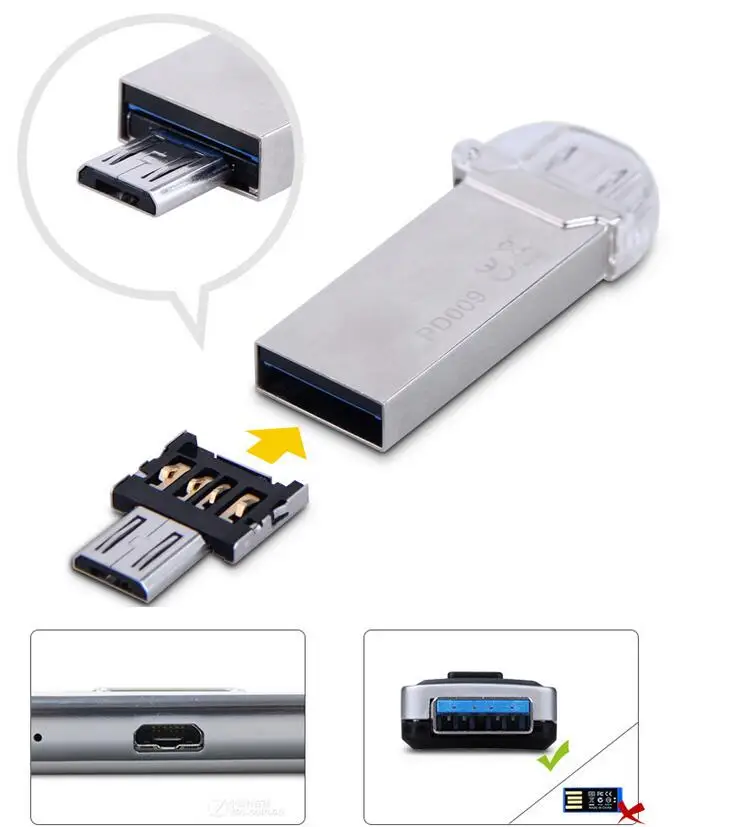 Portable OTG Converter Micro USB to USB Adapter For Tablet Android