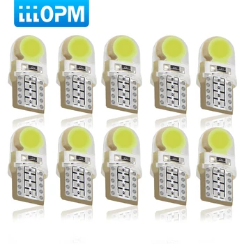 

10Pcs Auto T10 Led Cold White 194 W5W LED 168 COB Silica Car Super Bright Turn Side License Plate Light Lamp Bulb DC 12V
