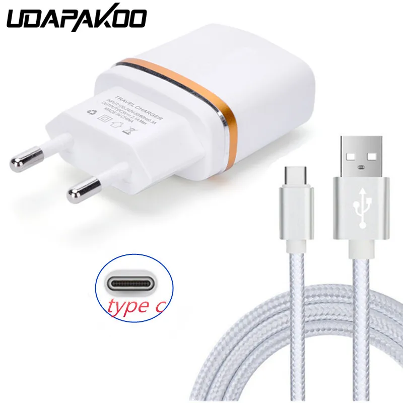 

1M Type c USB USB or Fast EU plug Charger for Blackberry KEYone DTEK60 for samsung galaxy a3 a5 a7 2017 c5 c7 c9 pro s8 note8