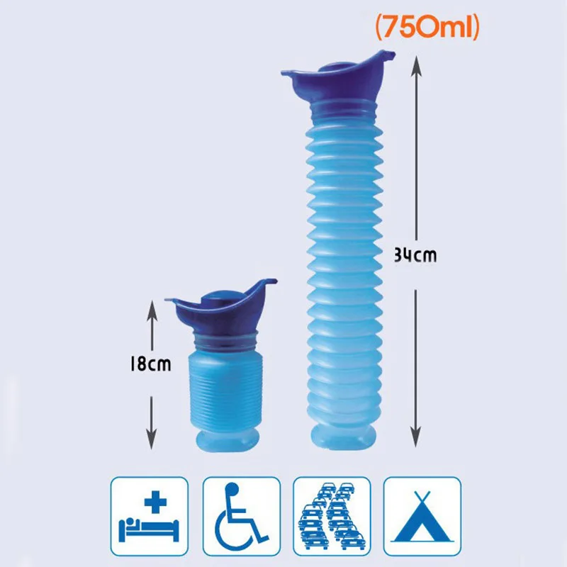 Outdoor Tools Toilet Bottle Pee Urinal Bag Portable Unisex Travel Sporting Goods 9 Tomato Clips Camping& Hiking 6