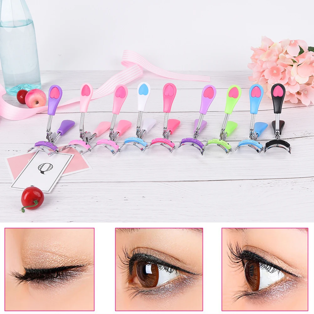 

1PC Handle Curl Eye Lash Curler Eyelash Curling Lashes Tools With Replacement Comb Refill Pad Cosmetic Makeup Eyelash Curler