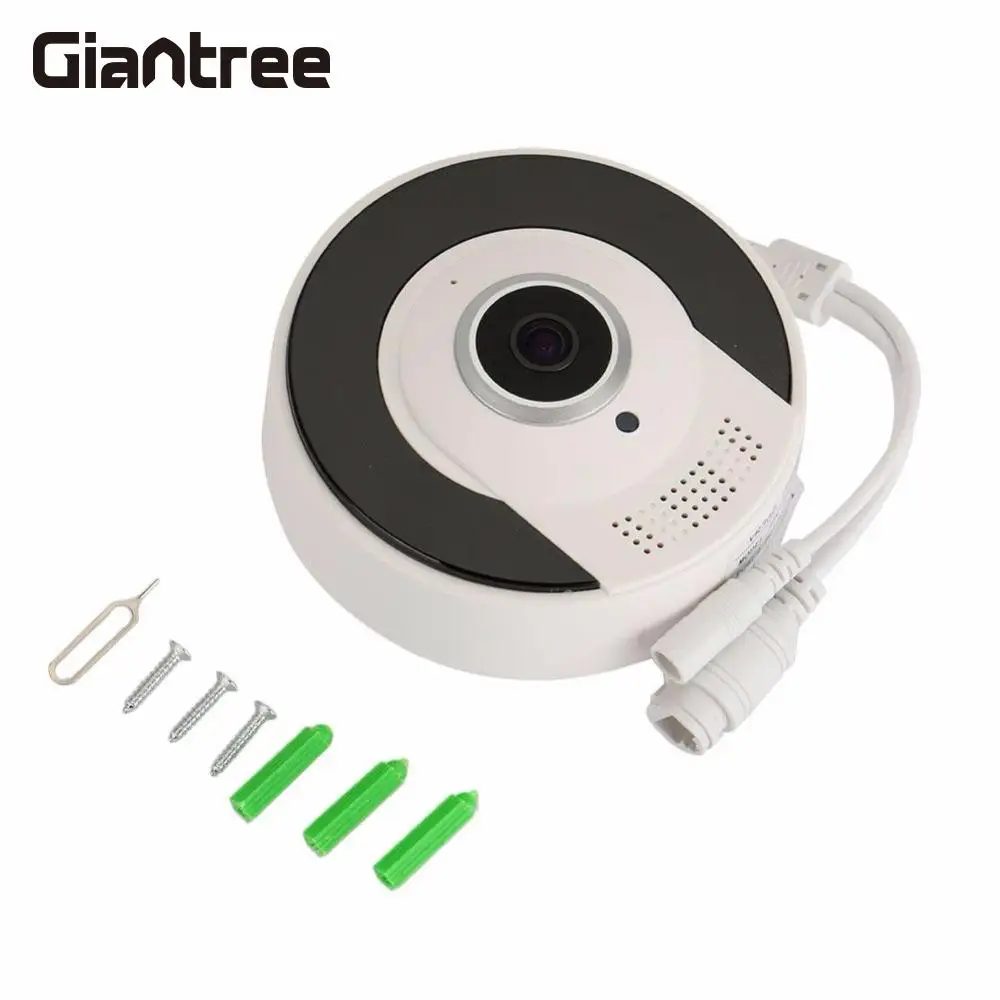 

giantree 1.3MP 960P HD 360 Degree Panoramic WIFI Camera IR Night Vision VR Camcorder Home office security monitoring