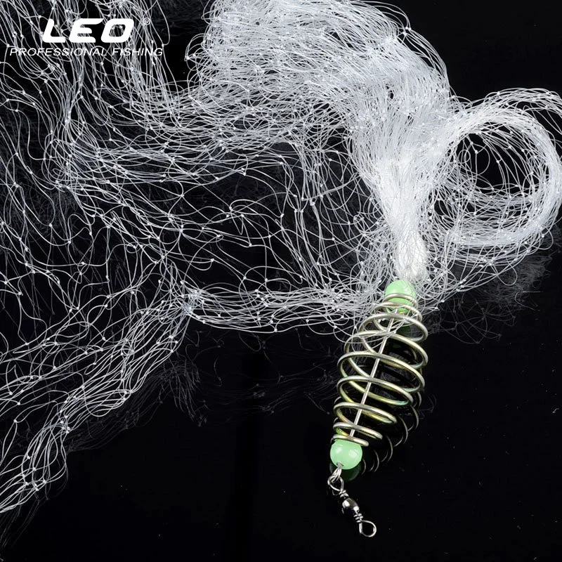 

Night Luminous Beads Copper Spring Shoal Fishing Net with Ball Bearing Solid Ring Fishing Connector Freshwater Fishing Tool