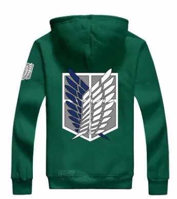 Novedan Attack On Titan Hoodies Sweatshirts Coat Japan Anime Halloween Party Eren Levi Cosplay Costume Legion Clothing -Zentai shop online