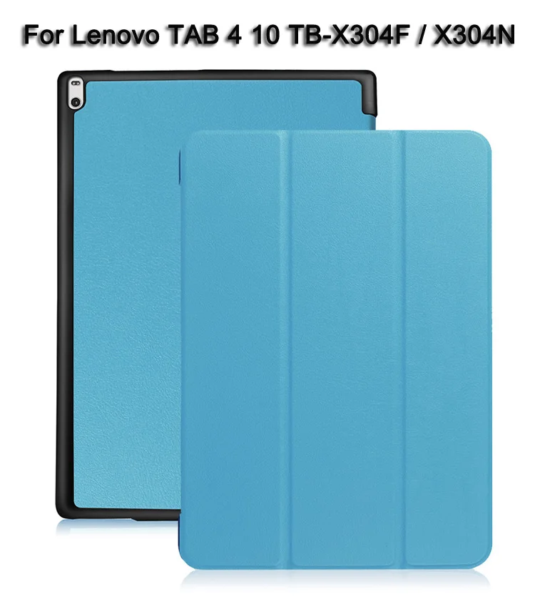 

Ultra Slim light Portable Stand Case For Lenovo TAB 4 10 TB-X304F / X304N 10.1 inch Tablet PU Leather Cover for Lenovo Tab4 10