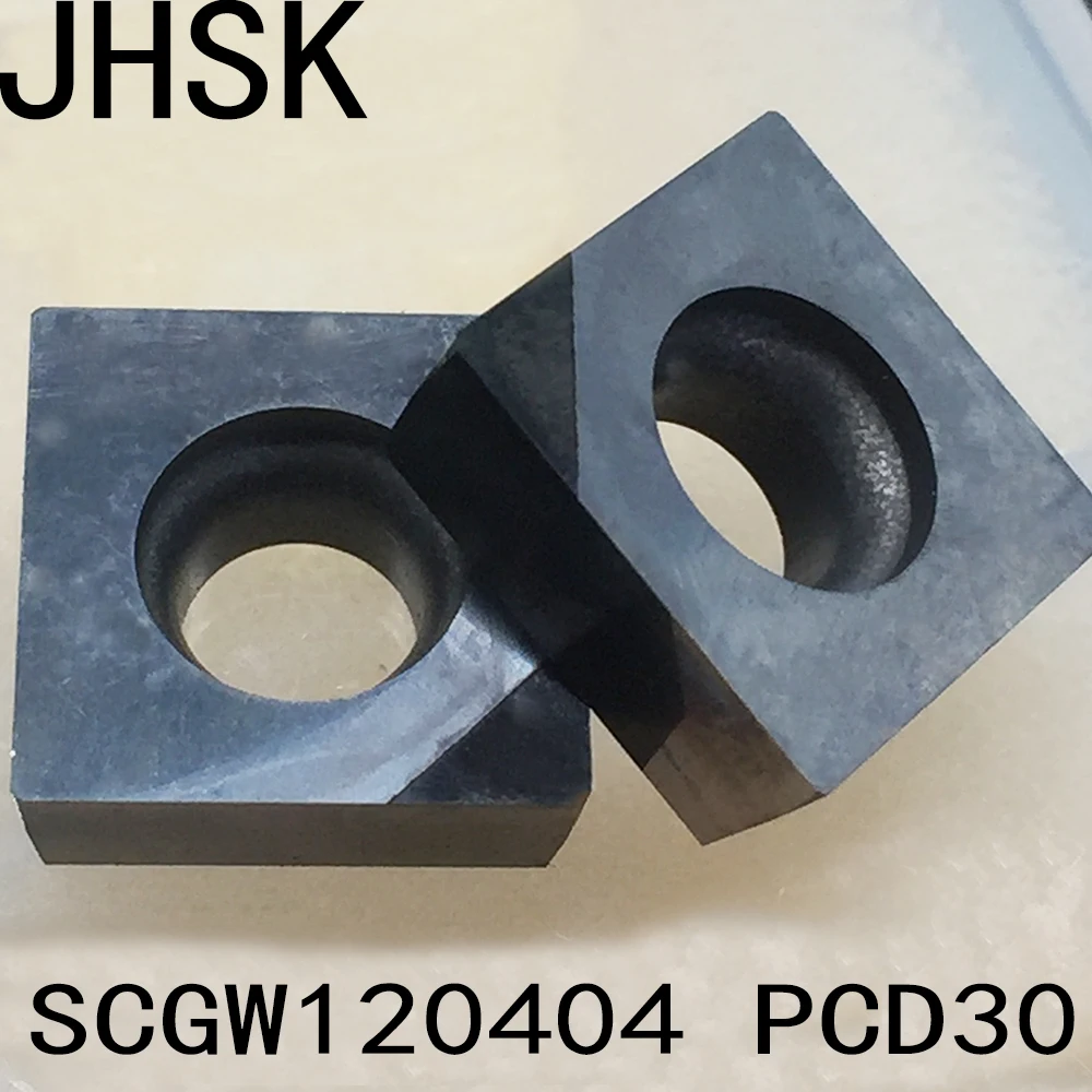 2pcs SCGW120404 PCD30 Insert Diamond blade tools Used for Aluminum Polycrystalline diamond PCD cnc | Инструменты