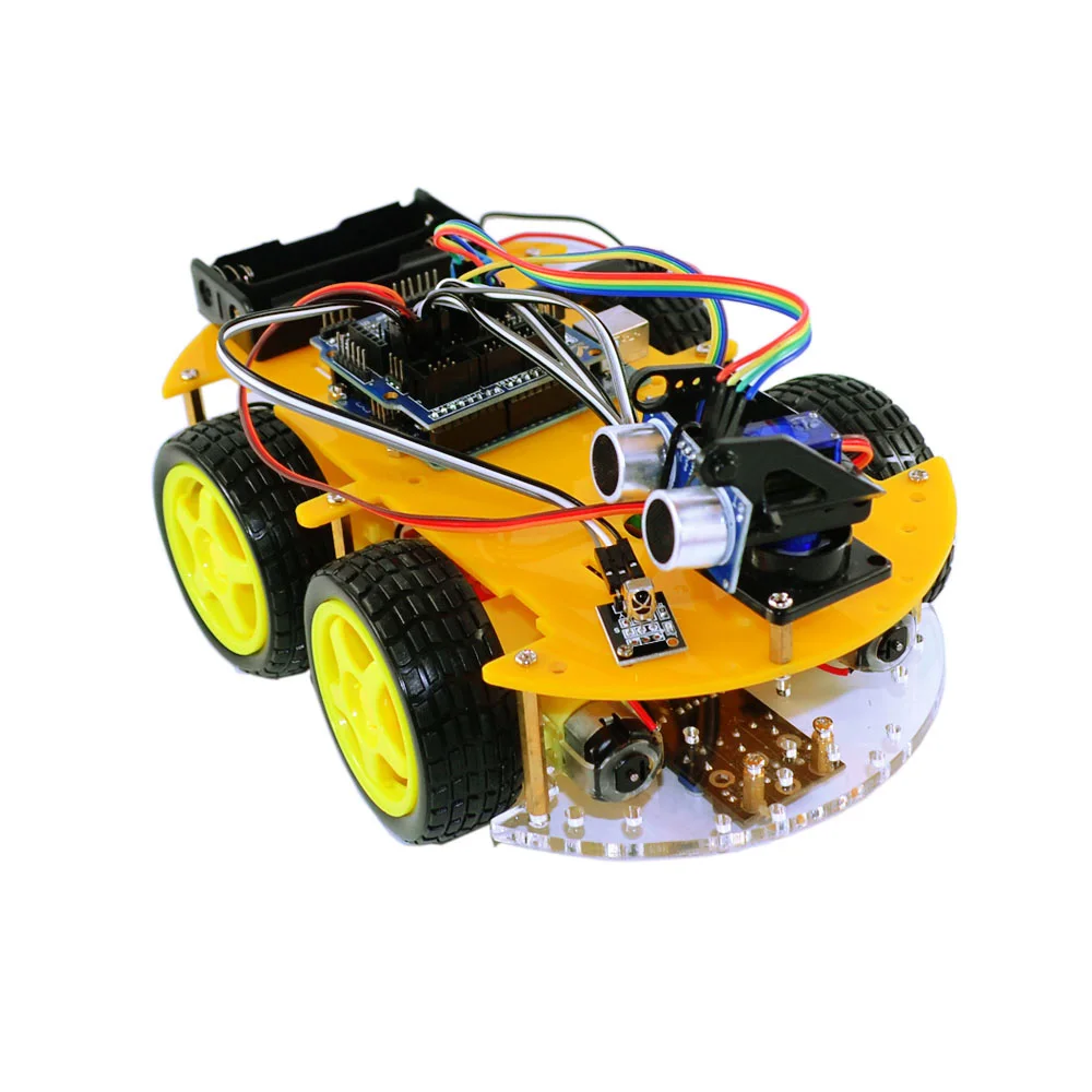 4WD Bluetooth Многофункциональный DIY автомобиль для Arduino робот образования