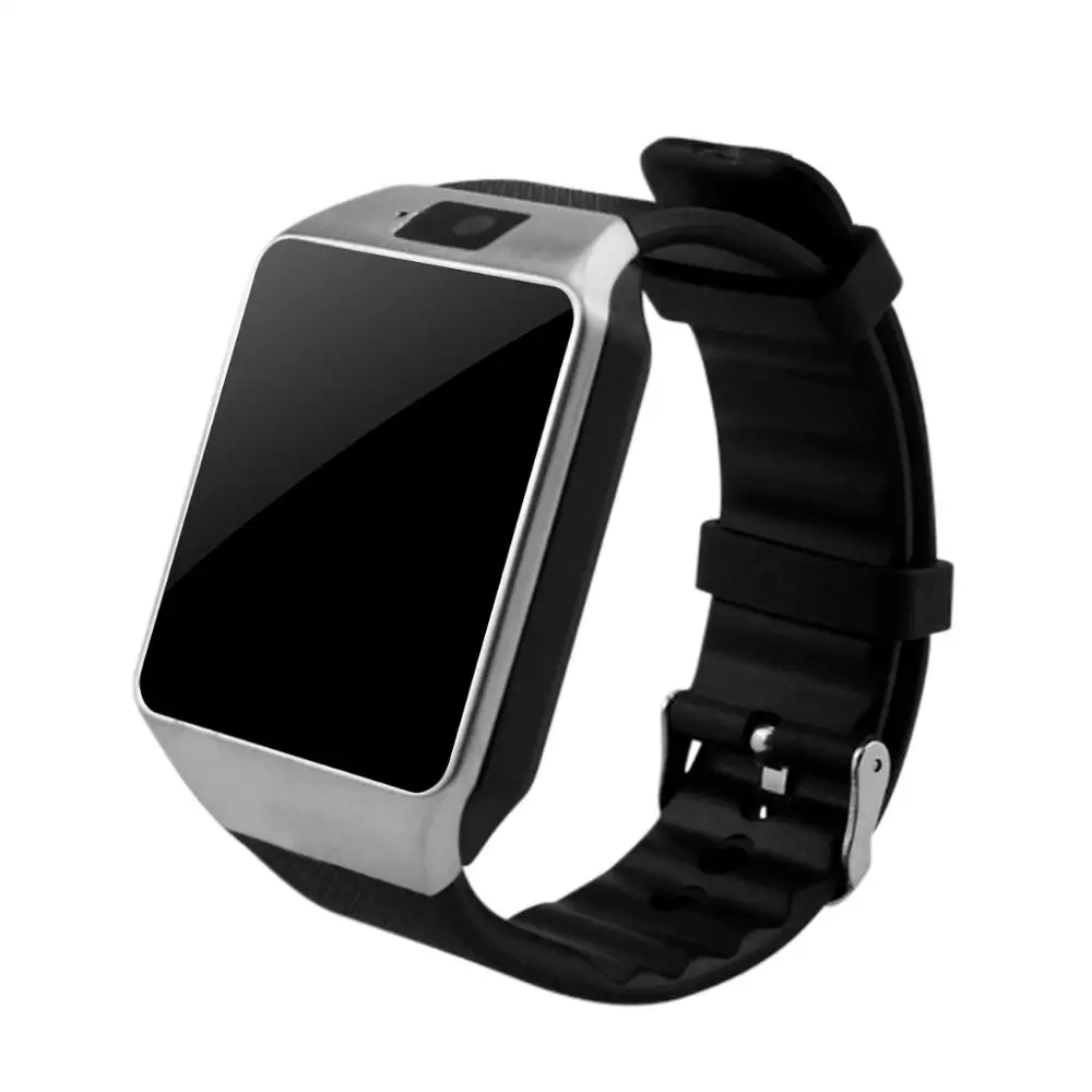 Cawono Bluetooth смарт часы умные Часы Smart Watch часы мужские женские детские часы DZ09 Android телефон телефонный звонок 2 г/м² sim-карта TF Камера для Iphone, Android VS A1 GT08 часы мужские наручные - Цвет: Silver