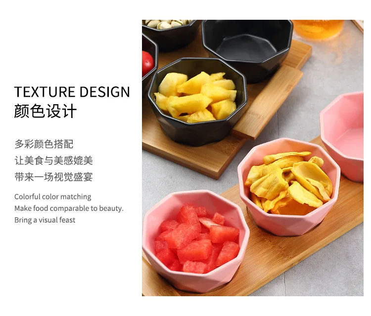 Четыре/пять частей набор фруктов тарелка подносы креативные керамические тарелки для закусок/орехи/Десерты эко Натуральный Бамбуковый Поднос