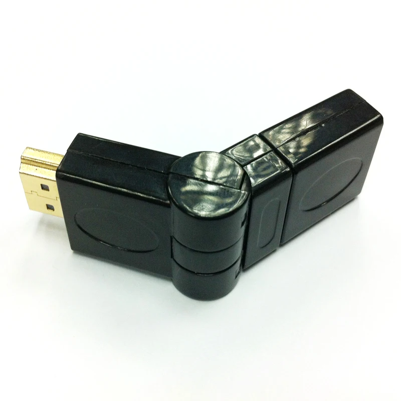 HD HDMI конвертер разъем, HDMI женская голова к HDMI Мужская головка, может повернуть 180 градусов, поддержка 1920*1080 Разрешение