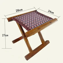 Ручная полировка Floding древесина низкая табуреты сад барбекю стул Прочный переносной открытый стула ручной вязки поверхность мягкой дышащей