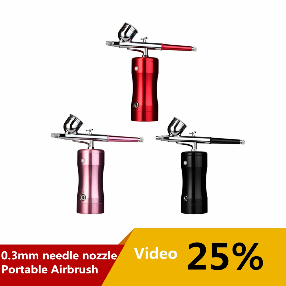 

Portable Spray Pump Pen Air Compressor Set for Art Painting Craft Cake Spray Model Beautiful Airbrush Kits