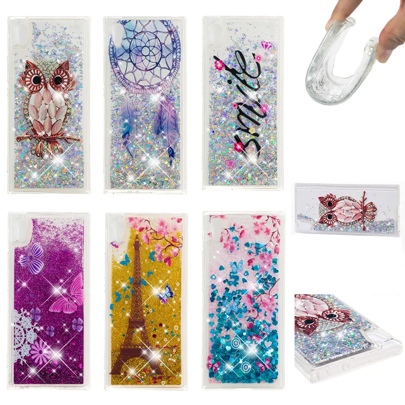

Glitter Quicksand Soft TPU Silicone Phone Cover Shell Coque for Sony Xperia L1 L2 XA1 XA2 Ultra XZ1 XZ2 Compact XZ Premium Case