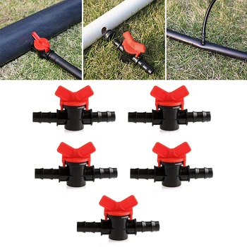 

5Pcs 16mm Convenient Coupling Pipe Irrigation Water Hose Switch Plastic Valve New G08 Great Value April 4