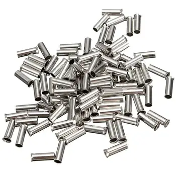 

100PCS Non-Insulated Wire Connector Ferrules Electrical Cable Terminal Copper Bare Tinned Crimp Terminal 0.5mm2-16mm2 22-10 AWG