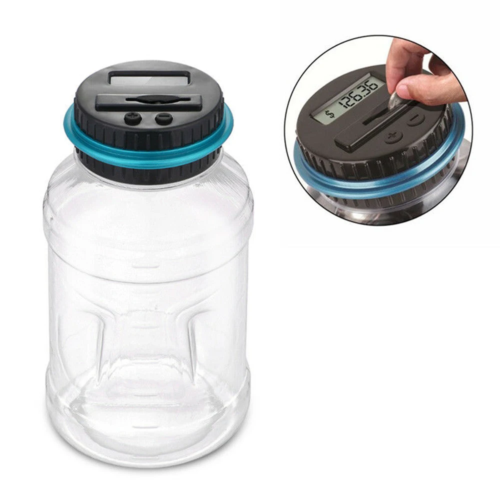 New Piggy Bank Counter Coin Electronic Digital LCD Counting Coin Money Saving Box Jar Coins Storage Box For EURO Money 2019