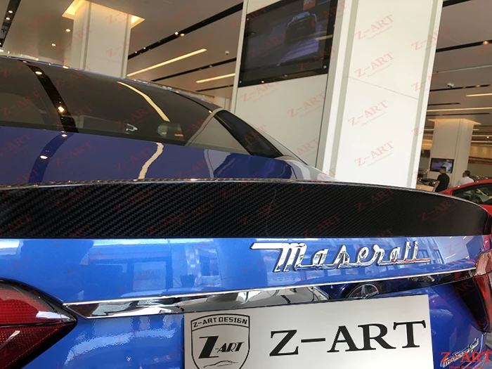 Z-ART задний спойлер из углеродного волокна для Maserati granturismo S 2008- углеродное волокно заднее крыло для Maserati GTS спойлер